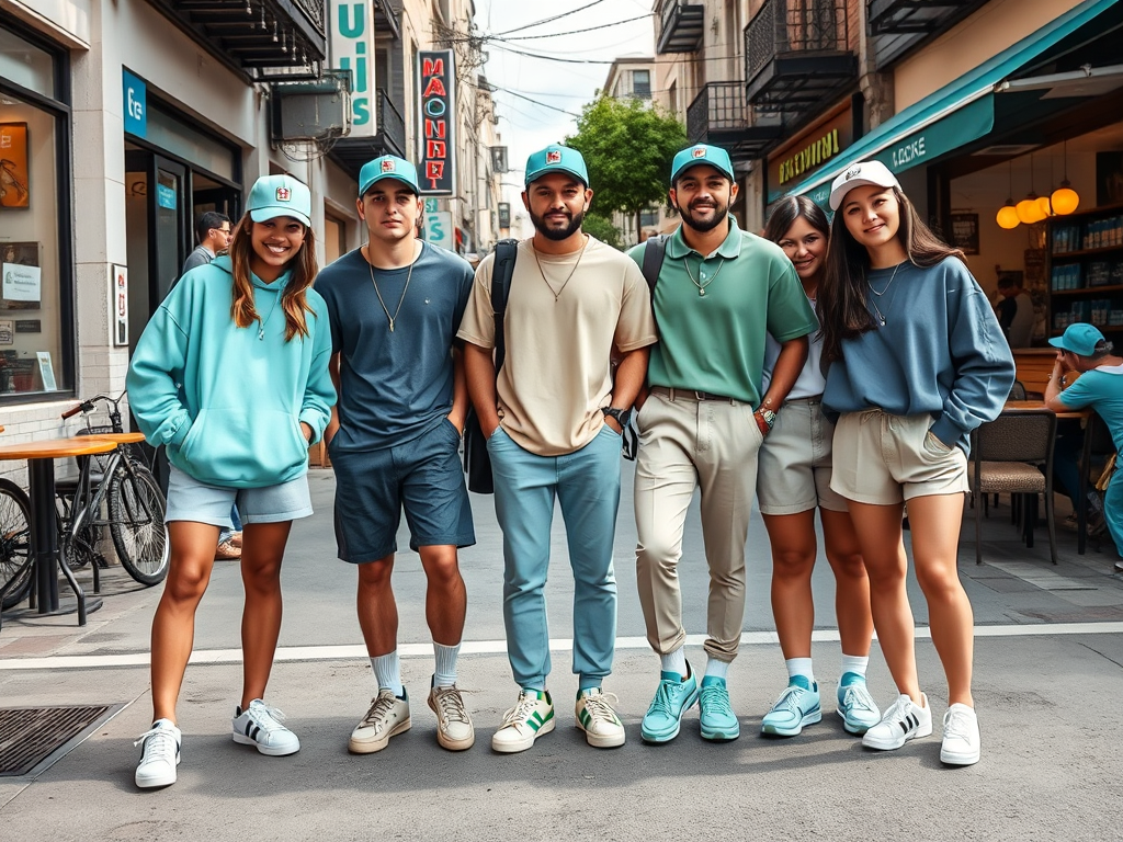vilaroyal.ro | Turcoazul în ținutele streetwear